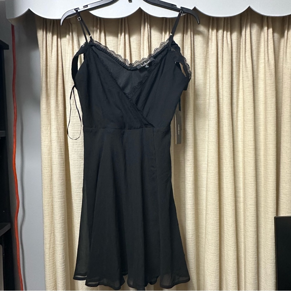 Off the Shoulder Black Dress